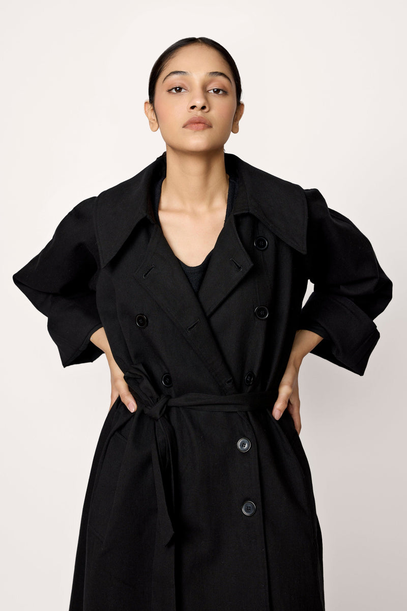 Marin Trench Coat - Black