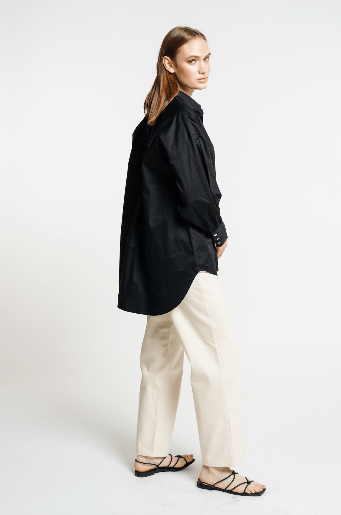 Oversized Button Up - Black